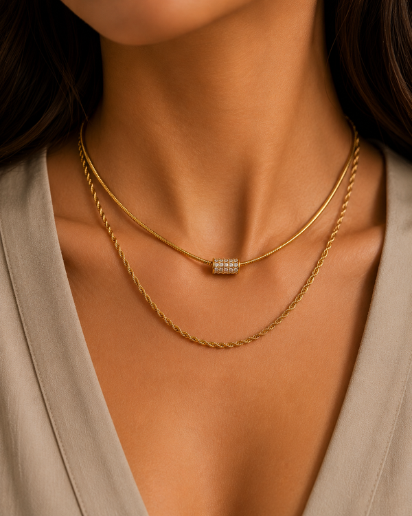 Hive Duo Layered Necklace
