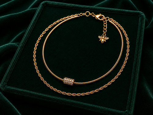 Hive Duo Layered Necklace